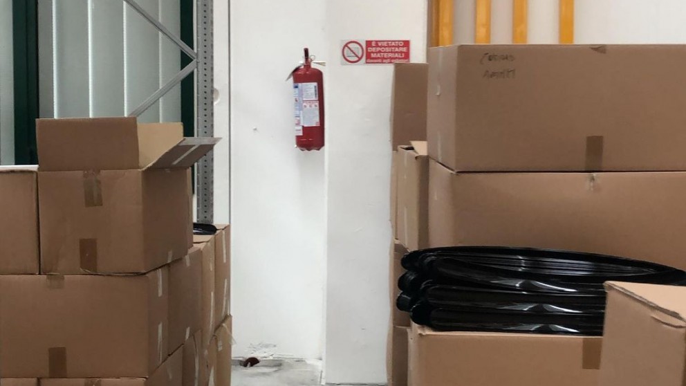 Installazione estintore a muro