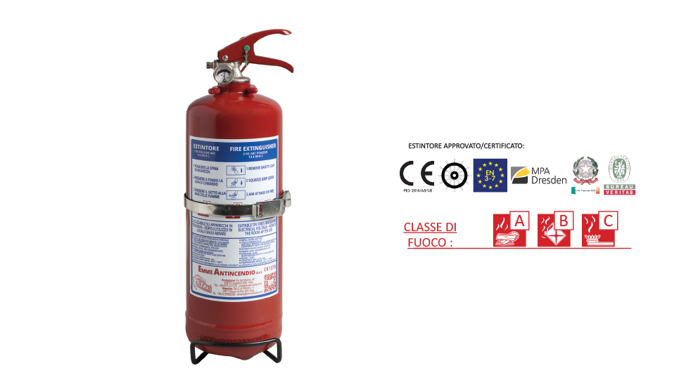 ESTINTORE POLVERE KG. 2,0