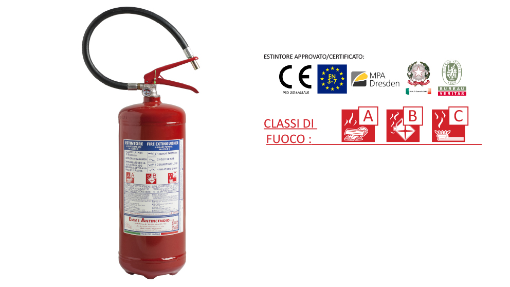 ESTINTORE POLVERE KG. 6,0